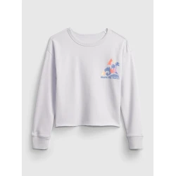 GAP Childrens Sweatshirt Graphic Boxes Crew - Girls