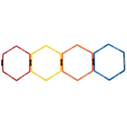 Merco Multipack 4pcs Agility Hex Hexagon oranžna