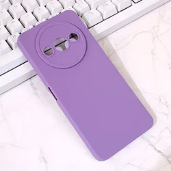 Maska za Xiaomi Redmi A3 Silikon Pro Camera ljubičasta