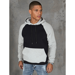Bluza męska basic z kapturem czarna Dstreet