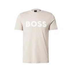 BOSS Majica Thinking 1 temno siva/bela