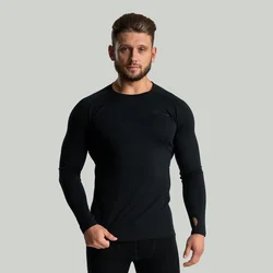 STRIX Muška majica dugih rukava MERINO I Black