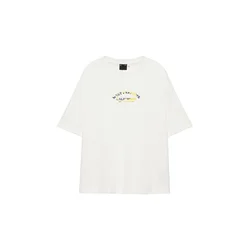 Pull&Bear Majica WEST PARADISE kraljevo modra/rumena/črna/bela