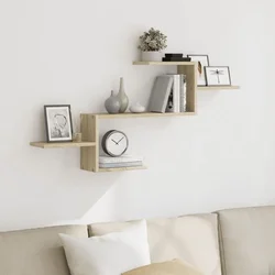 Zidna polica boja hrasta sonome 104x15x49 cm konstruirano drvo