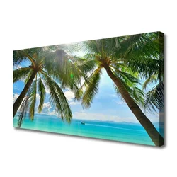 tulup.si Slika na platnu Palm tree morje landscape 125x50 cm