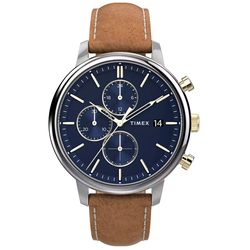 Ročna ura Timex Chicago Chronograph 45mm TW2U39000 Rjava