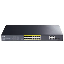 CUDI Gigabitni switch GS1020PS2 PoE+ 16port crni