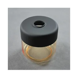 Zamensko staklo za luster AMBER E27, prečnik 14 cm, crno/zadimljeno bež