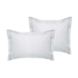 De White Oxford Saten Jastučići (Set od 2 komada)
