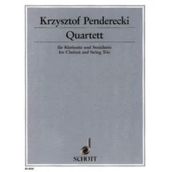 PENDERECKI:QUARTET CLARINET AND STRING TRIO