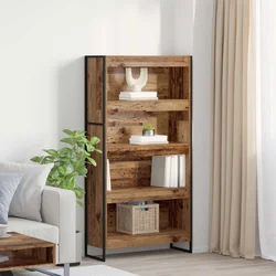 Ormarić za knjige 2 pcs Staro drvo 80 x 30 x 155 cm
