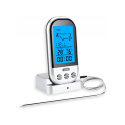 RUHHY pRO LCD kuhinjski termometer s sondo 100cm do 250°C za