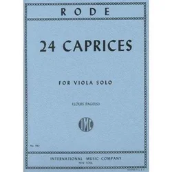 RODE:24 CAPRICES VIOLA SOLO
