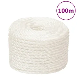 Radno uže bijelo 14 mm 100 m od polipropilena
