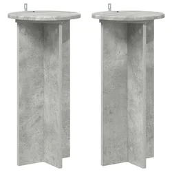 Stalak za biljke 2 pcs Betonska siva 29,5 x 29,5 x 60 cm