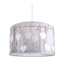 Luster na sajli HEART 1xE27/60W/230V