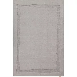 Siva volnena preproga 200x300 cm Morphic Rocca – Agnella