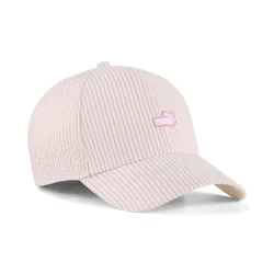 PUMA Essentials No.1 Logo Baseball Cap, Accessories, Rosy Outlook/Stripe, OSFA