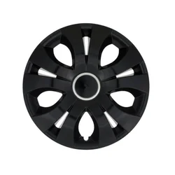 Top Ring Black Hubcap Set - 17