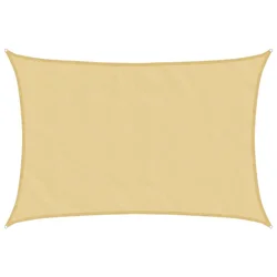 Jedro protiv sunca boje pijeska 4,5x3,5 m 100% poliester Oxford