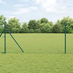 Stup za ogradu 52 pcs Zelena 3,2 x 3,2 x 170 cm
