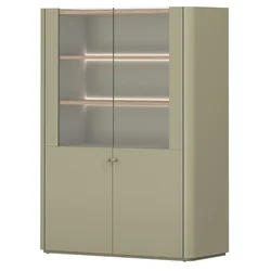 Vitrina Elivo 100 2D - evkaliptus/baltski dune hrast