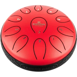 Shamann 6 11 Notes D5 Major Dark Red Tongue Drum (Kot novo)