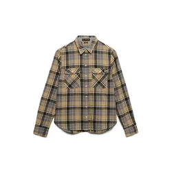 Superdry & Co Bluza svetlo rjava / siva / oliva / bela