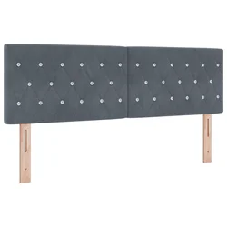 Uzglavlje Tamno siva 144 cm Baršun