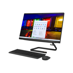 LENOVO IdeaCentre AIO 3 24ALC6 All-In-One (Black) 6-Core Ryzen 5 5500U 2.1-4.0GHz/11MB, 8GB DDR4, 512GB-SSD-NVMe, 23.8 FHD (1920x1080) IPS, Radeon Graphics, WebCam HD720p, GigaLan, WiFi AX, BT5.0, HDMI, DolbySpk, USB UK Keyboard+Mouse, DOS, F0G100A8RI