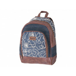 PULSE Jeans glossy - 121355  Školski ranac, Plava/Braon
