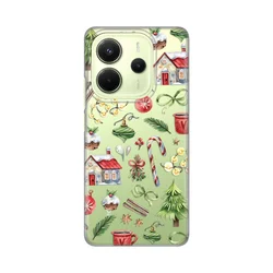 Silikonska maska za Xiaomi Redmi Note 14 4G SRB, Winter Spirit