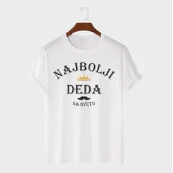 MAFIMI Muška majica Najbolji deda, Bela