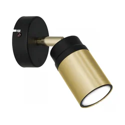 Zidni spot NEST 1xGU10/8W/230V crna/mesing