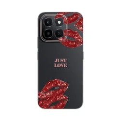 Maska za Honor X6c Just Love Pink, Silikonska, Print Skin