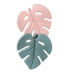 Saro Baby silikonske igrače za grizenje Jungle Mint/Blossom