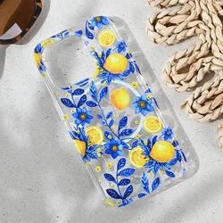 Maska za iPhone 13 Pro 6.1 Magsafe Print, Mediteran Lemon