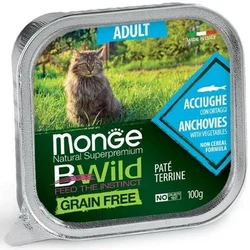 Bwild Pašteta za mačke, Inćun i povrće, 100g