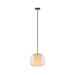 Zuma Line 003064-034742-Luster na sajli SOLIX 1xE27/25W/230V prečnik 22 cm zlatna/crna