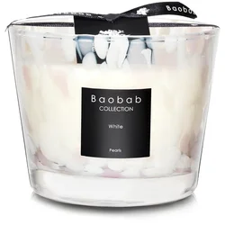 Baobab White Pearls dišeča sveča  10 cm