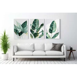 WALLXPERT Dekorativna uramljena MDF slika (3 komada) Mp3 00107 50 x 70