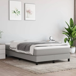 Okvir za krevet s oprugom svjetlosivi 120 x 200 cm od tkanine
