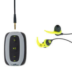MP3 player za plivanje SwimMusic 100 V3 sa slušalicama sivo-žuti