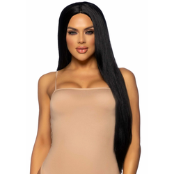 Leg Avenue Long Straight Center Part Wig 84cm Black