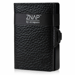 Slimpuro ZNAP, tanka denarnica, 12 kartic, predel za kovance, 8 × 1,8 × 6 cm (Š × V × D), RFID zaščita (89-T7IO-VDFM)
