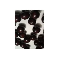 Drvena perla lopta16 mm tamno braon