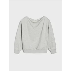 Sinsay - Basic crewneck dukserica - svetlo siva