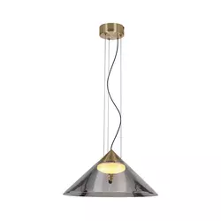 Luster na kablu PRESTO 1xGX53/10W/230V prečnik 34 cm zlatna/zadimljena siva