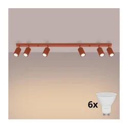 Brilagi - LED spot svetiljka CRESTO 6xGU10/10W/230V crvena