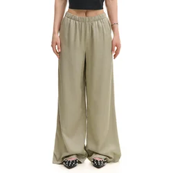 Cropp - Pantalone wide leg - braonkasto zelena